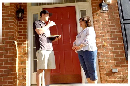 stranger at the door of home near Tommy Douglas Secondary School